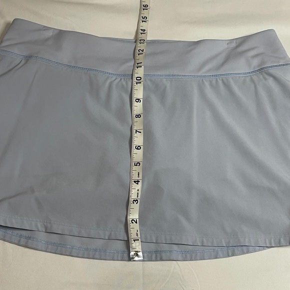 Lululemon Gray Silver Athletic Skort Skirt Short Tennis - Picture 3 of 10